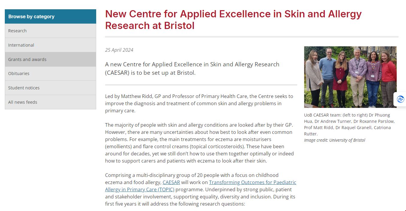 布里斯托大學(xué)成立新型皮膚和過敏研究中心.png