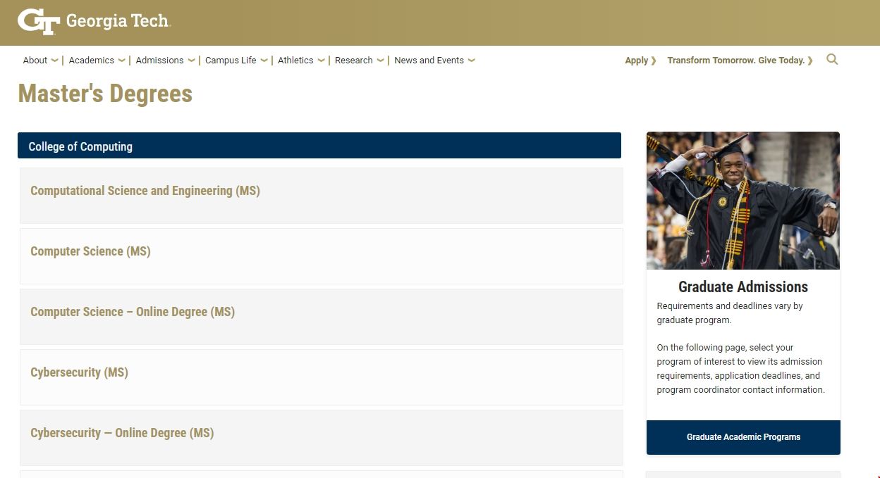 佐治亞理工學院碩士專業目錄.png